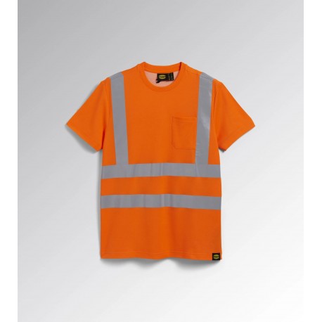 DIADORA T-SHIRT HV ISO 20471 ARANCIONE FLUO