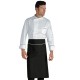ISACCO Grembiule Rondin cm 95x70 NERO/BIANCO