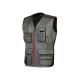 U-POWER FUN STONE GREY Gilet da lavoro