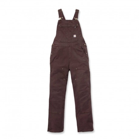 CARHARTT CRAWFORD DOUBLE-FRONT BIB BROWN