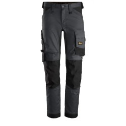 SNICKERS AllroundWork  Pantaloni stretch STEEL GREY/BLACK