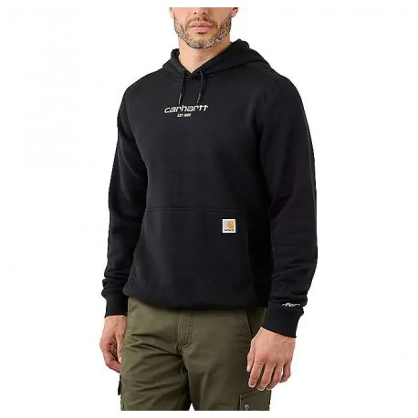 CARHARTT FORCE™ RELAXED FIT LIGHTWEIGHT LOGO GRAPHIC SWEATSHIRT BLACK