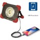 Faretto led 20w ricaricabile 1200 lumen con powerbank sauron