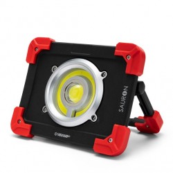Faretto led 20w ricaricabile 1200 lumen con powerbank sauron